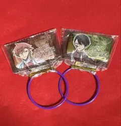 桃源暗鬼 メタリック缶バッジ 2種セット 無陀野無人 花魁坂京夜 TAITO