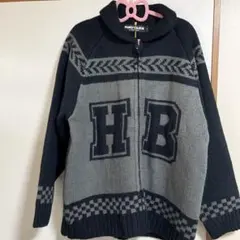 HONEST COLLEGE ジップアップカーディガン