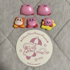 【まとめ売り】星のカービィ クリップ5点 ＆ カービィカフェ コースター セット