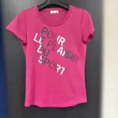 le coq sportif 半袖Tシャツ ピンク ロゴのサムネイル
