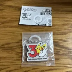 ポケモン 30周年 メタルチャームマスコットピカチュウ