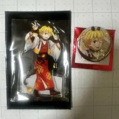 鬼滅の刃　干支アクスタ　缶バッジ　善逸セット