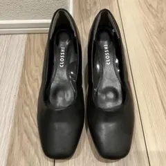 CLOSSH ブラックパンプス 24cm