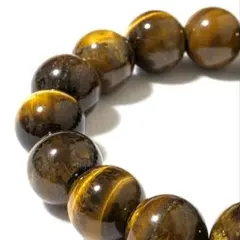 一点物【5-54】❤️14mm【タイガーアイ】天然石パワーストーンブレスレット