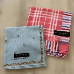 BURBERRY ハンカチセット チェック柄 花柄