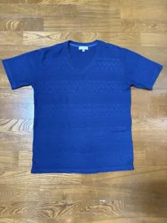 美品✫UNITED ARROWS BEAUTY&YOUTH VサマーニットM紺のサムネイル