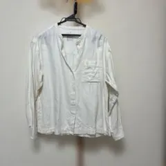 無印良品 スタンドカラーシャツ ホワイトのサムネイル