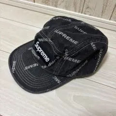 Supreme シュプリームキャップ ブラックデニムのサムネイル
