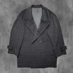 ダーバン ダブルチェスターコート グレンチェック90s vintage オフィスのサムネイル