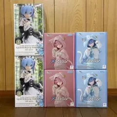 リゼロ　Xstellar/GLITTER&GLAMOURS フィギュア3種6個