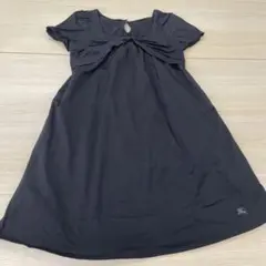 黒 半袖 チュニック バックキーholeデザインのサムネイル