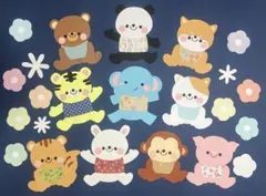 壁面飾り　動物　誕生日　誕生日表　4月　春　夏　秋　冬　通年　【残り2点】