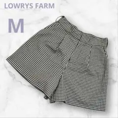 ローリーズファーム ショートパンツ Mサイズ ギンガムチェック 黒 白 【美品】