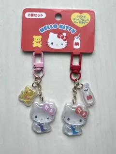 即日発送可【完売品】サンリオ ハローキティ お揃いニコニコ キーホルダー ②