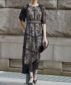 【Dorry Doll】ショルダーギャザーラッセルレースワンピース