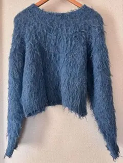 INNOWAVE ブルーニットセーター 長袖