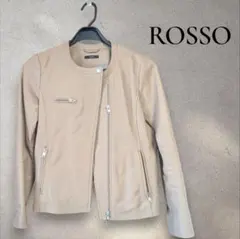 【URBAN RESEARCH ROSSO】羊革　ライダースジャケット　ベージュ