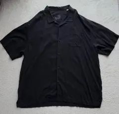 Tommy Bahama シルク100% 半袖開襟シャツ ブラックのサムネイル