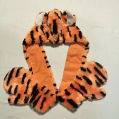 極美品✨️ティガーマフラーファンキャップディズニーランド 手袋