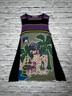アルベロベロ オレボレブラ 刺繍 ロングワンピース ティアード 袖