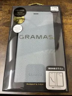 【新品未開封】GRAMAS iPhone13Pro 手帳型ケース ライトブルー