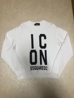 DSQUARED2 ホワイト スウェット M 2023 ICON トレーナー