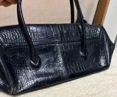 バッグ RODANIA ロダニア クロコダイル型押し 牛革 エナメル ボストン 