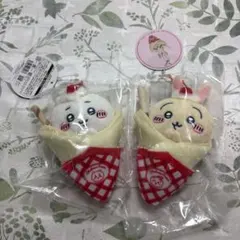 ￼ちいかわ　クレープくじ　C賞 ちいかわ、うさぎマスコットセット