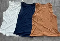 UNIQLOシアータンクトップ 3色セット XL マメクロゴウチのサムネイル