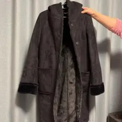 beauty &youth ムートン　コート　ブラック　M アローズ