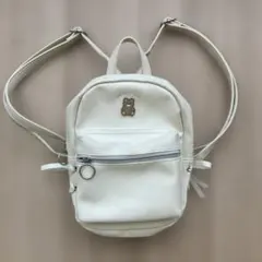 ラブトキシック　アイボリー　リュック　クマ　サイドリボン