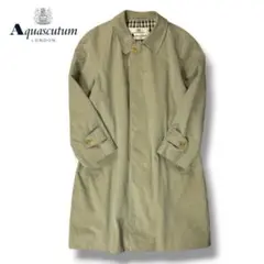 【美品】Aquascutum コットン コート Aqua5 38サイズ 英国製