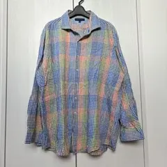 【即納】 TOMMY HILFIGER 長袖シャツ チェック 17-1/2