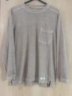 BAYFLOW ベイフロー ロングTシャツ ロンT ポケT ベージュ サイズ2