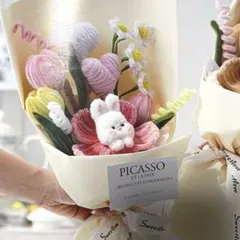 モールフラワー　キット　ブーケ　花束　ブライダル　プレゼント　韓国　インテリア