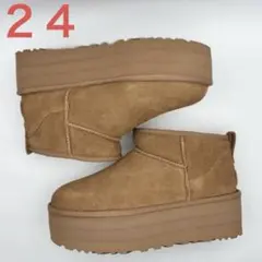 rena様専用UGG 厚底　ウルトラミニ　プラットフォーム　24 チェスナット