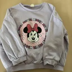 ミニーマウス トレーナー 120サイズ ラベンダー