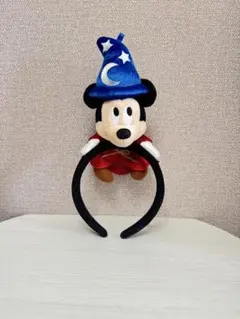 【美品、一度使用】ミッキーマウス 魔法使いカチューシャ