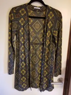 スポーティフ　柄ロングカーディガン