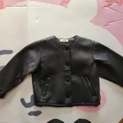 黒い合成皮革ジャケットビンテージ