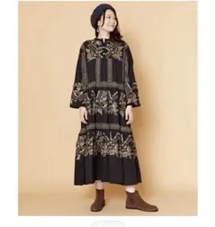 ジャコビ刺繍ティアードワンピース／チャイハネ（CAYHANE）