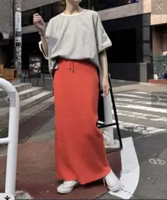 【新品未使用】CHAOPANIC TIPY リブ編み タイトスカート Mサイズ