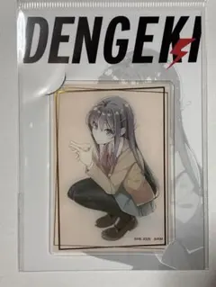 青ブタ 青春ブタ野郎 桜島麻衣 箔押しアクリルカード 制服