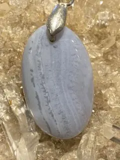 ブルーレースアゲート ペンダントトップ 天然石 パワーストーン