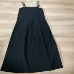 nano universe 黒 キャミワンピース Fサイズ