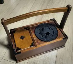 希少1970年記念】南部鉄器 鉄瓶 木箱火鉢 灰ならし 火箸 一式