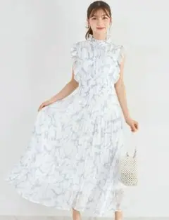 overE オーバーイー 楊柳シフォンショルダーリボンワンピース 90 | Mercari