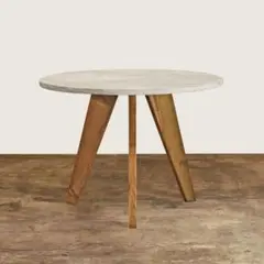 ラウンドテーブル｜ライトグレー｜Φ120cm｜薄塗りモルタル｜ダイニング