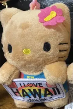 【新品 未使用】ハローキティ 日焼けキティ ハワイ ぬいぐるみ キーホルダー