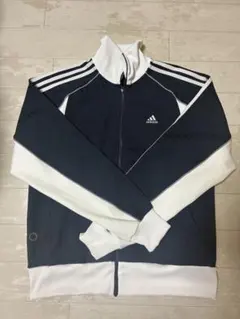adidas トラックジャケット ネイビー ホワイト